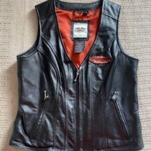Leather Harley Davidson vest